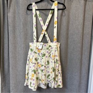 NWT Hot Topic Size 1 Plus Tangled Skirt with Suspenders